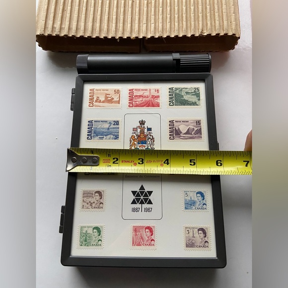Canadian Confederation 1867 1967 Centennial Commemorative Stamp Box - Picture 6 of 7